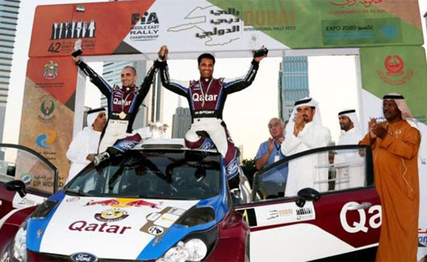 ناصر العطية يفوز برالي دبي للمرة السابعة في تاريخه